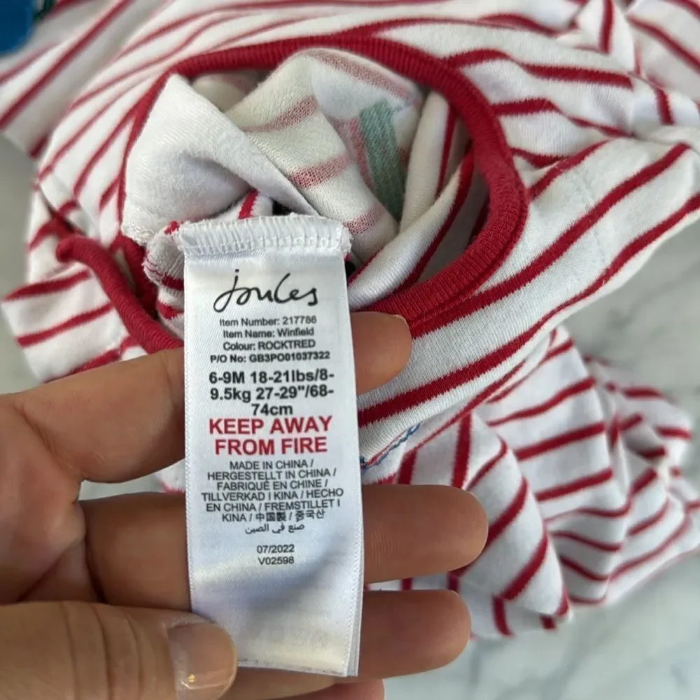 Joules Winfield Romper Rocket Planet Sz 6-9 Mo